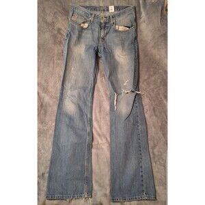 CINCH UP Jeans Mens 34x38 Blue Regular Fit Straight Leg Distressed Faded